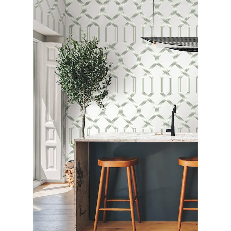 Ronald Redding Palisade Green Wallpaper