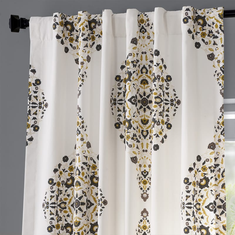 Exclusive Fabrics Kerala Printed Cotton Twill Single Curtain (1 Panel)