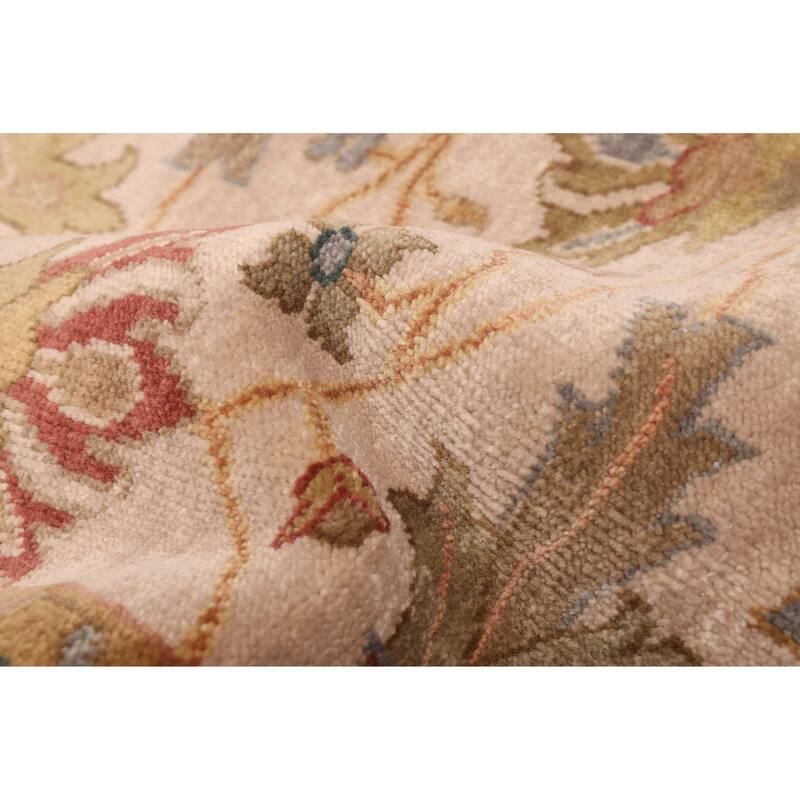 ECARPETGALLERY Hand-knotted Jules Serapi Ivory Wool Rug - 7'11 x 10'1