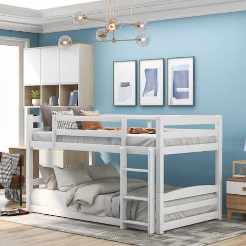 Twin over Twin bunk bed, Separable, White