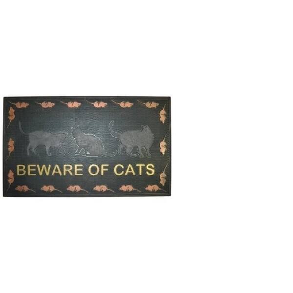 Imports Decor 831rbm Beware Of Cats Door Mat