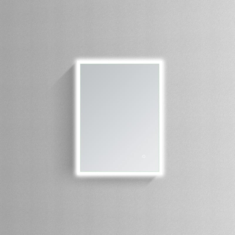 Modern Mirrors Apollo Wall Mounted LED Lighted Bathroom Mirror with Defogger, Touch Control Adjustable Color and Brightness