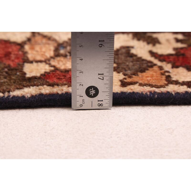 ECARPETGALLERY Hand-knotted Anatolian Vintage Dark Red Wool Rug - 4'6 x 6'2