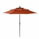 preview thumbnail 10 of 22, MAISON ARTS 10ft 3 Tiers Patio Outdoor Umbrella Matched with most Patio Table with Ventilation Auto-tilt and Crank Lift