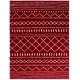 preview thumbnail 175 of 175, SAFAVIEH Arizona Shag Lotta Moroccan 1.2-inch Thick Rug 8' x 10' - Red/Ivory
