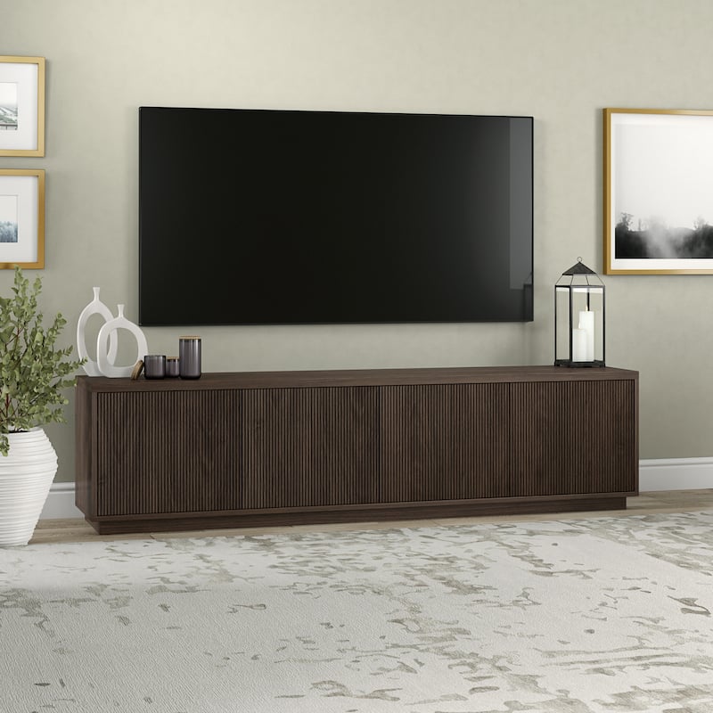 Hanson Rectangular Fluted TV Stand for TV's up to 85"