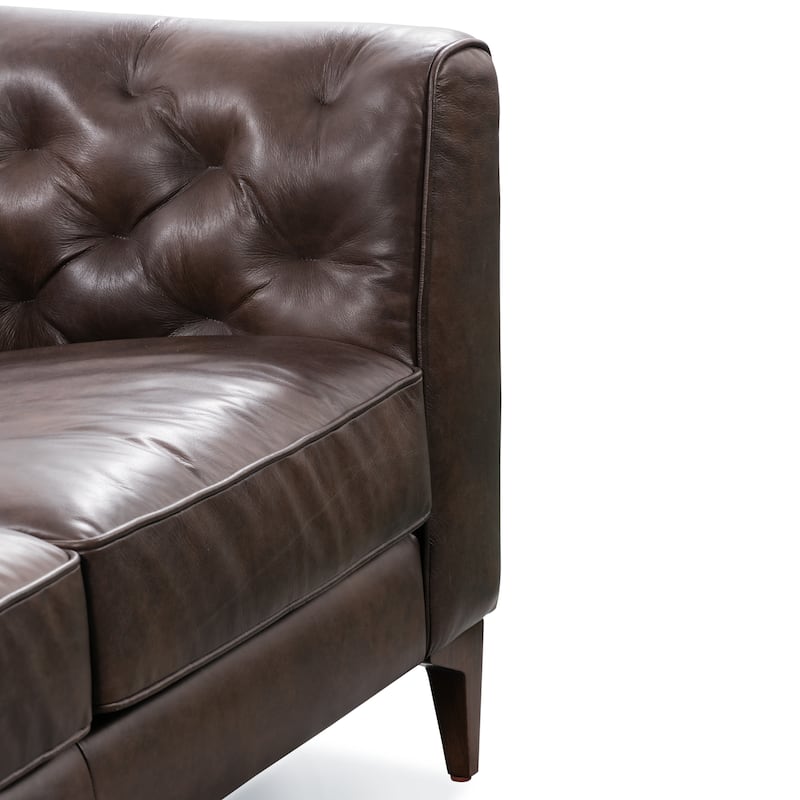 Poly & Bark Essex 89" Sofa - Full Grain Genuine Italian Leather