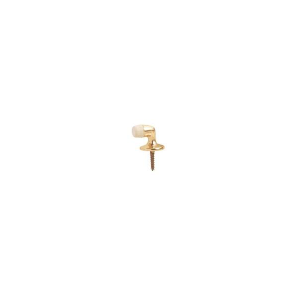 slide 1 of 1, Ives 1 5/16" Height Solid Brass Floor Door Stop 1 1/4" Base Diameter