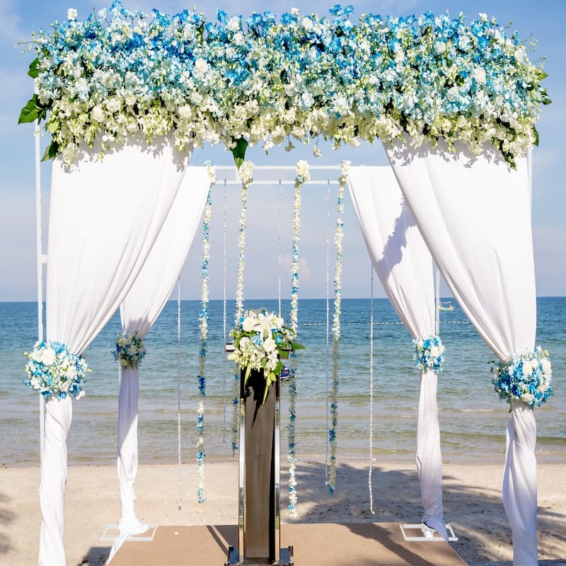10ft 4 Post Heavy Duty Wedding Backdrop Stage Stand Canopy Tent Chuppah