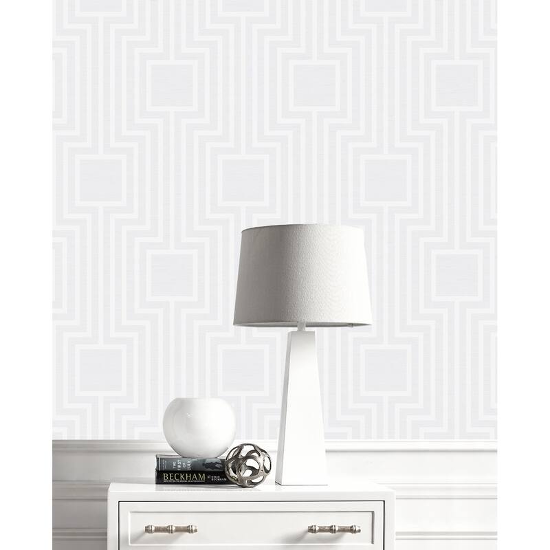 Seabrook Designs Kylea Geometric Non-Woven Unpasted Wallpaper