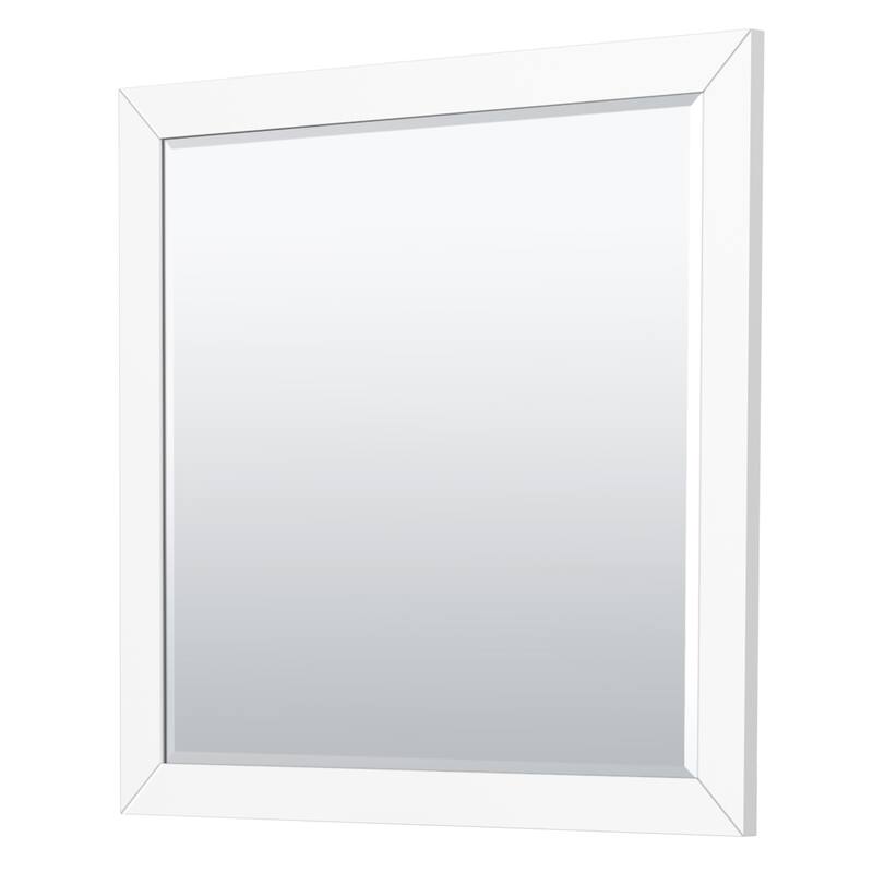 Strada 36-Inch Single Vanity Set, Carrara Marble Top, 34-Inch Mirror