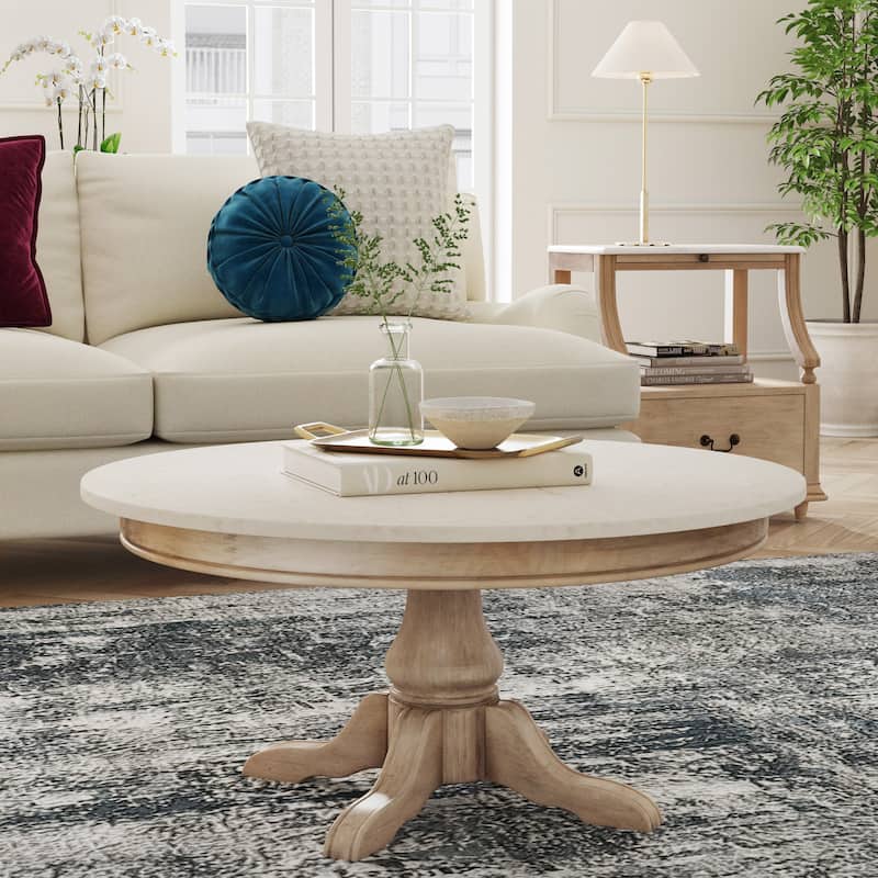 Danielle Marble Coffee Table - Brown