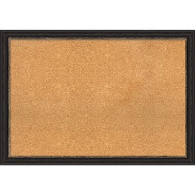 Accent Bronze Narrow Framed Cork Bulletin Memo Board