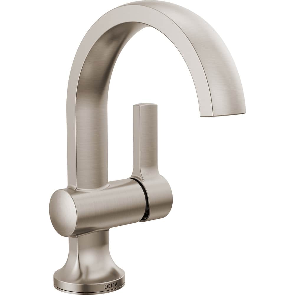 Delta 15855LF Albion 1.2 GPM Single Hole Bathroom Faucet with Push