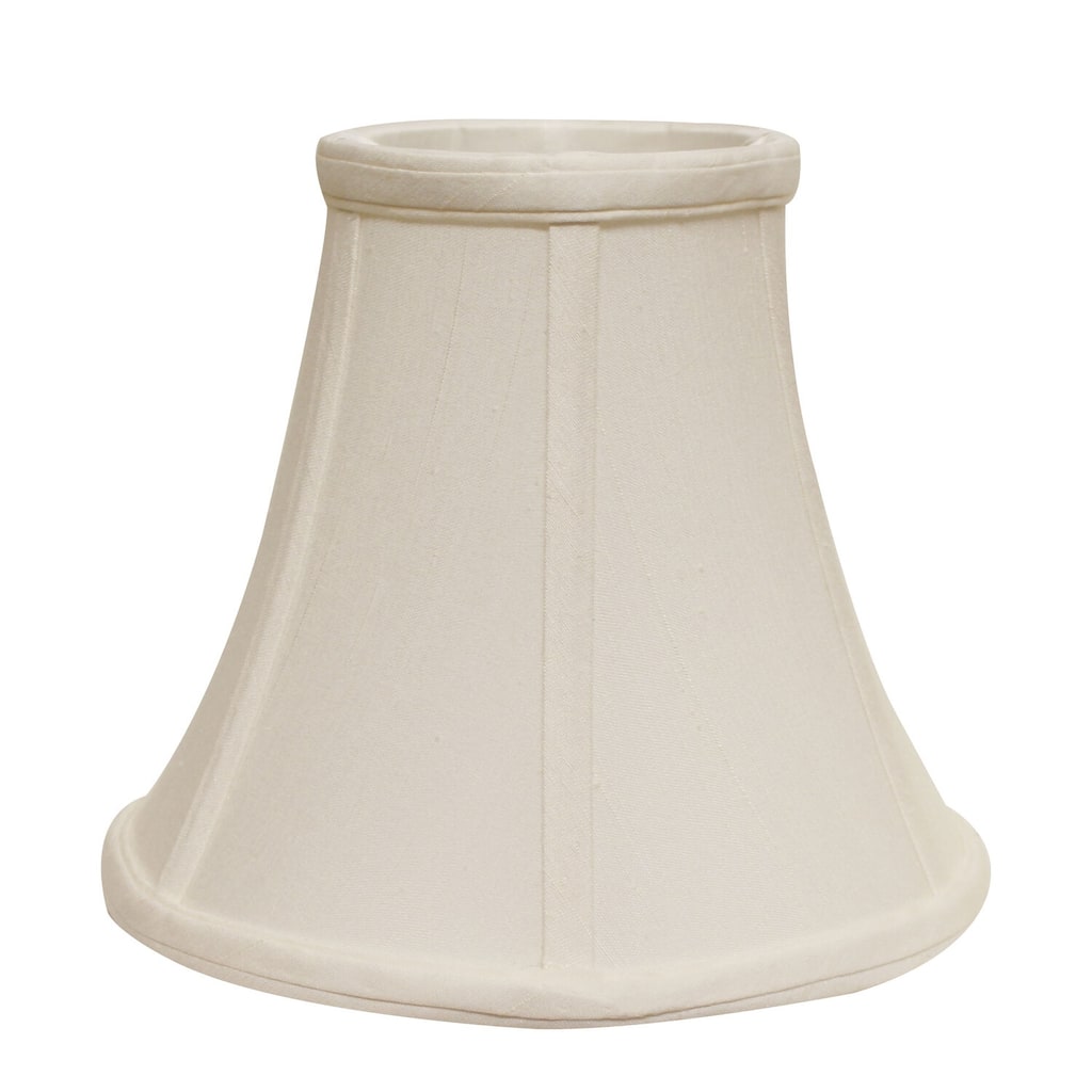 Slant Bell Lampshade - Softback White Shade with Washer Fitter - Elegant Home Lighting - 8