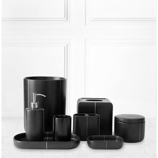 Matte Black Ceramic Bathroom Accessories Collection