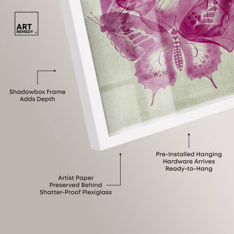 Fluttering Wings Shadowbox by Art Remedy