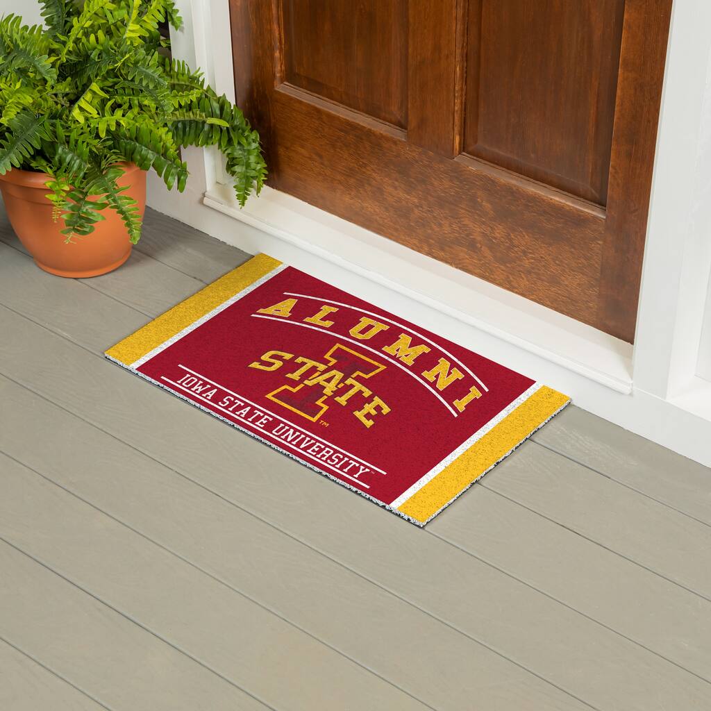 28 in. x 16 in. Iowa State University Alumni Full Color PVC Door Mat