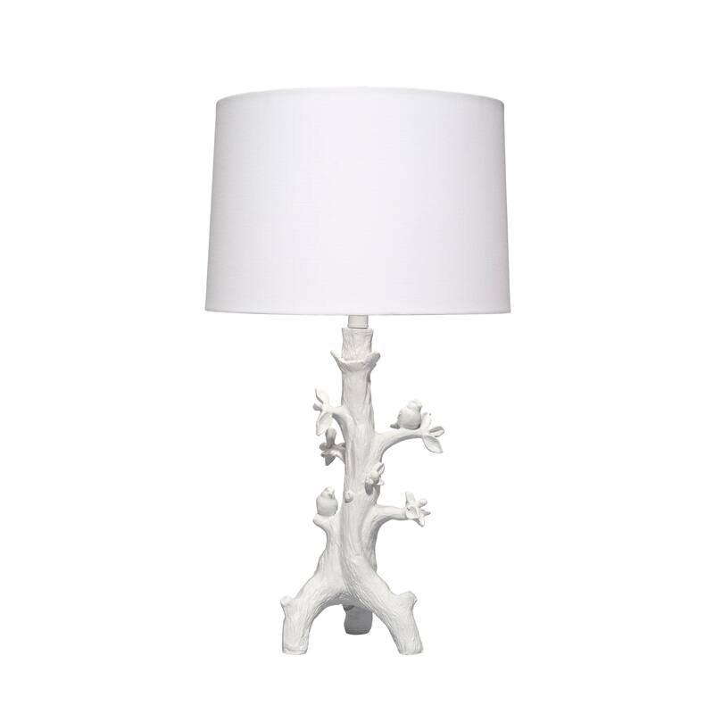 Alden Decor Grove Resin Table Lamp with Linen Shade