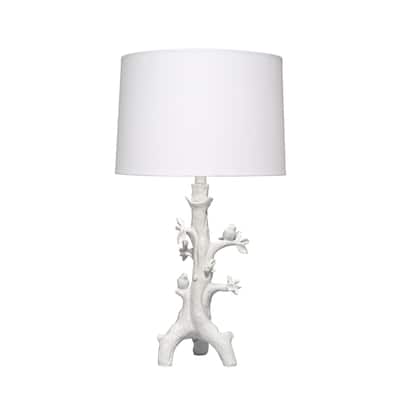 Alden Decor Grove Resin Table Lamp with Linen Shade