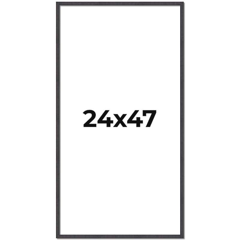 24x47 Frame Brown Solid Wood Picture Frame - Complete Modern Photo