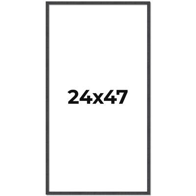 24x47 Frame Brown Solid Wood Picture Frame - Complete Modern Photo