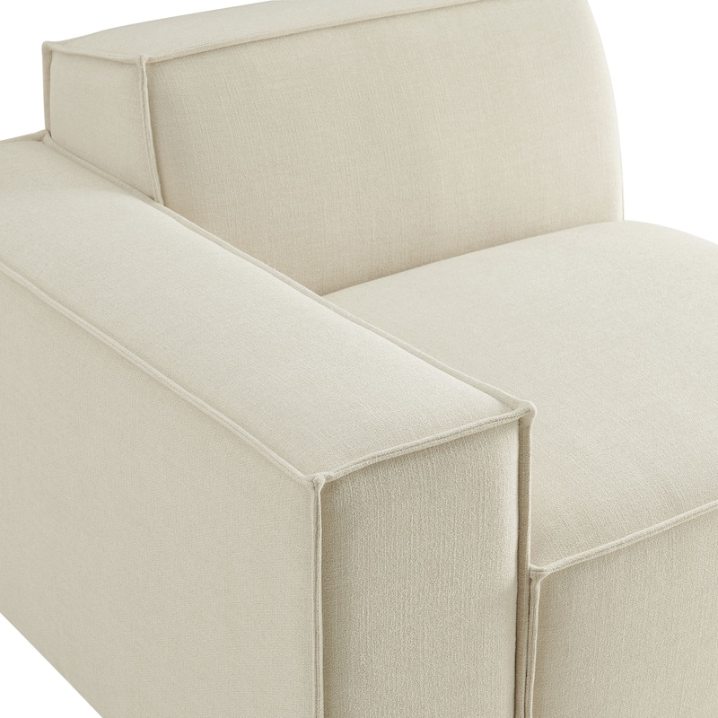 Restore Performance Fabric Upholstered Left-Facing Modular Lounge Chair