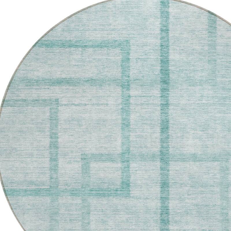 HomeRoots Geometric Transitional Rectangle Outdoor Rug