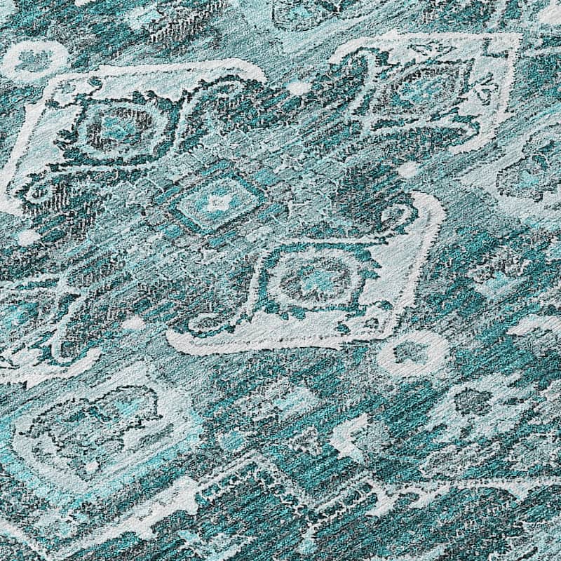 HomeRoots Oriental Traditional Rectangle Outdoor Rug