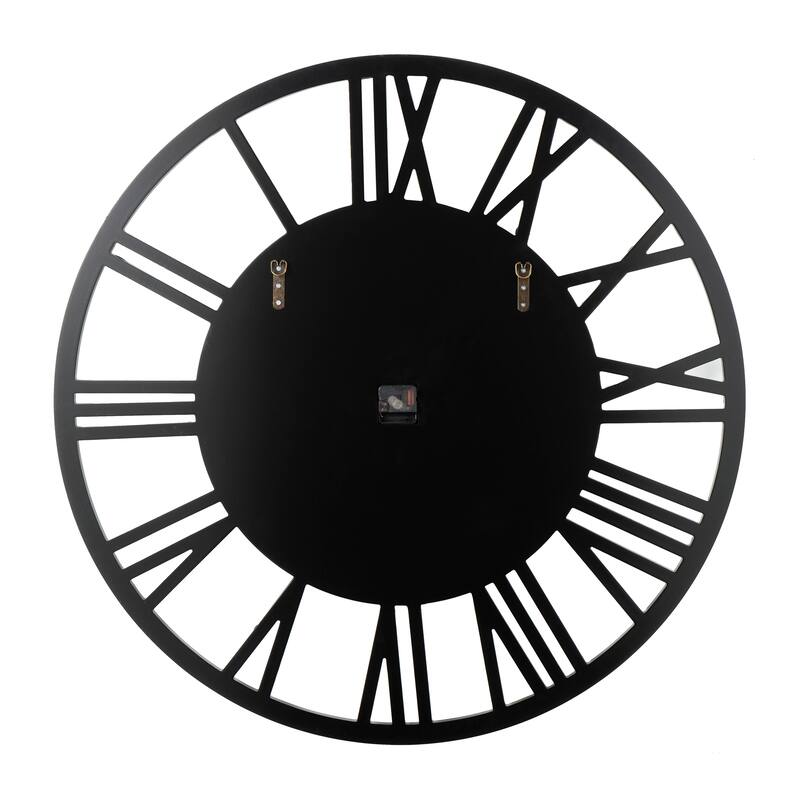 Silver or Gold Glass Mirrored Wall Clock