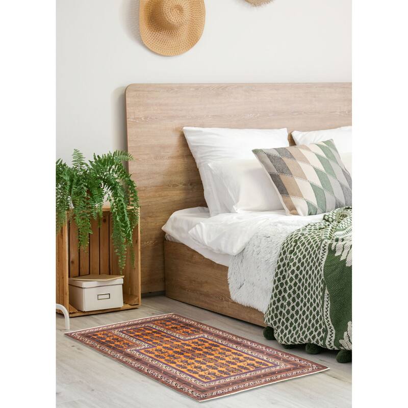 ECARPETGALLERY Hand-knotted Teimani Brown Wool Rug - 3'2 x 4'11