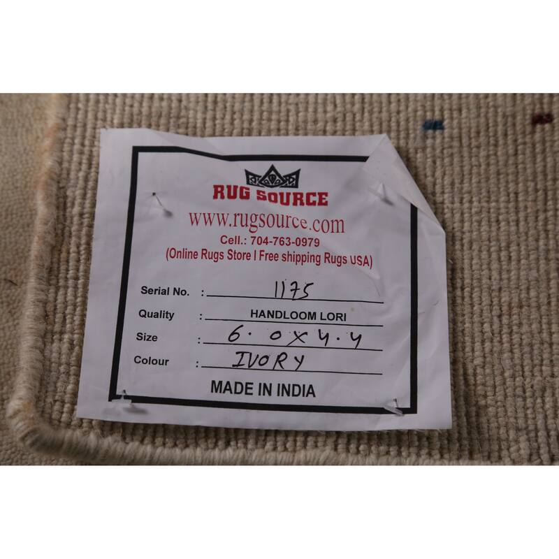 Little Animals Tribal Gabbeh Indian Rug Hand-Knotted Wool Carpet - 4'0" x 6'0"