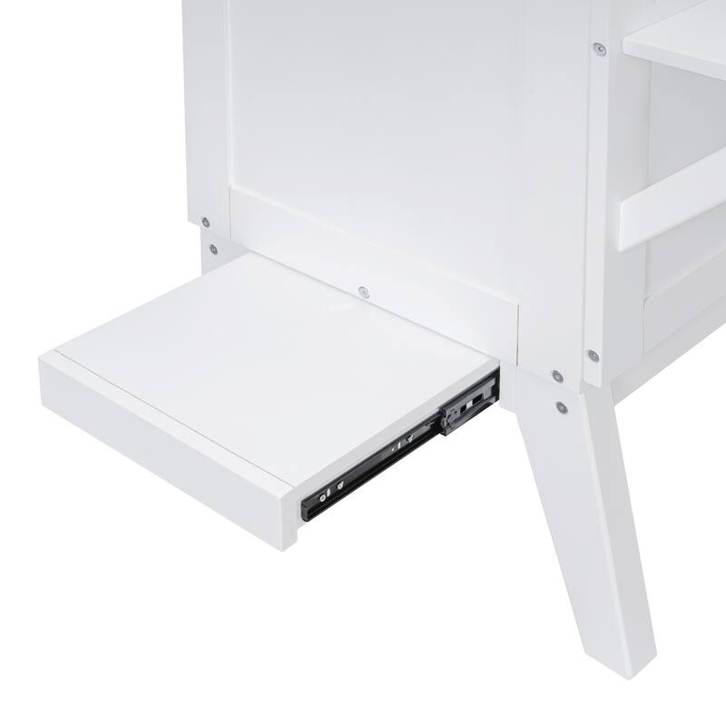 Murphy Bed Platform Bed with USB Port & Removable Shelves On Each Side