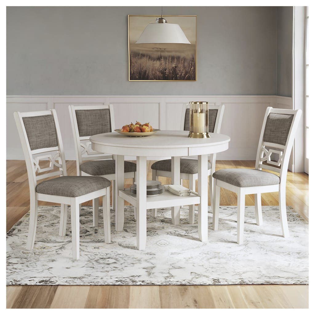 Signature Design by Ashley Erinberg White/Gray Dining Table Set (Set of 5)