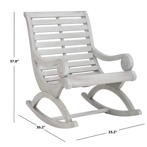 dimension image slide 0 of 2, SAFAVIEH Outdoor Living Sonora Rocking Chair - 25"W x 36"D x 37"H