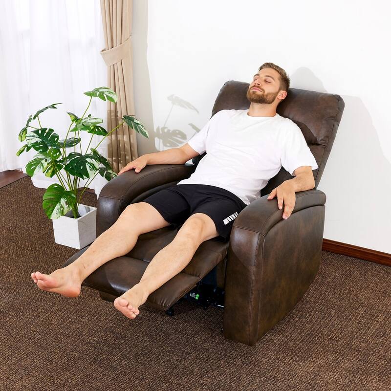 Zero Wall Recliner Chair, Power Recliner with USB & Type-C Dual Charge Ports, for Small Space, Living Room