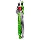 preview thumbnail 6 of 6, Animated Shaking Clown with Sound Hanging Halloween Decoration - 5'