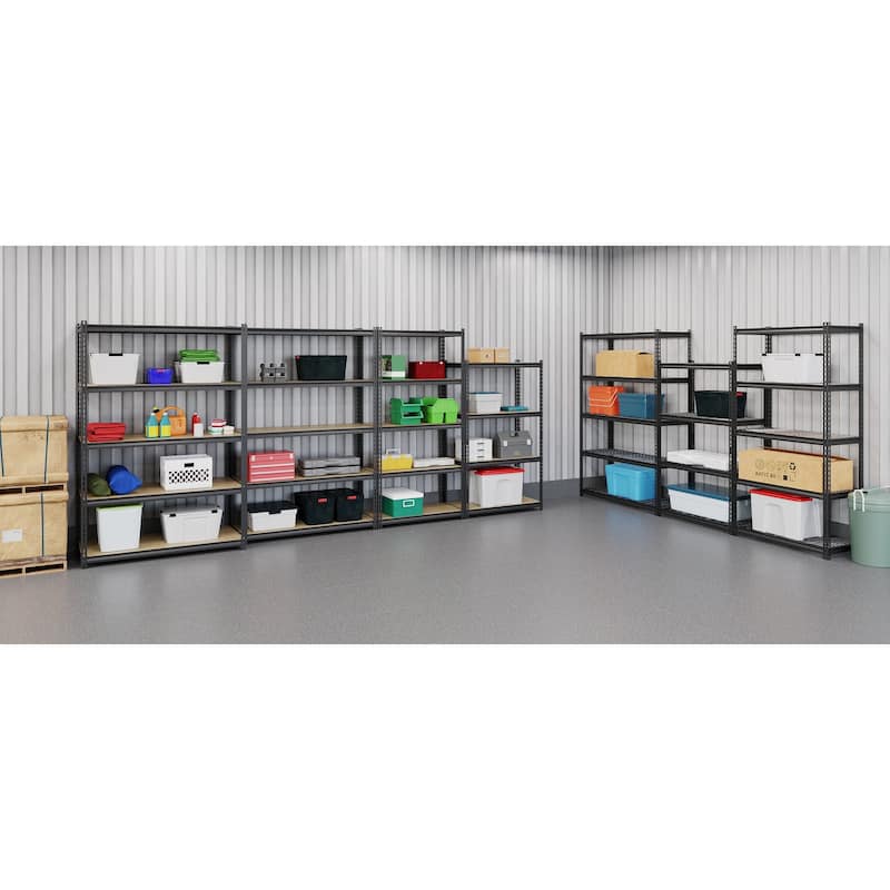 Iron Horse 2300 lb Riveted Shelving, 4 or 5 Shelf Black
