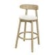 preview thumbnail 5 of 24, Christopher Knight Home - Ashley Contemporary Upholstered Round Cushion Bar Stools with Rubberwood Frame, Set of 2