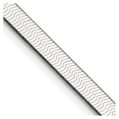 Curata 925 Sterling Silver 4.5mm Magic Herringbone Chain Necklace