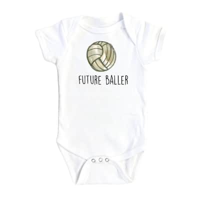 Volleyball - Baby Boy Girl Clothes Infant Bodysuit Funny Cute Newborn 1B