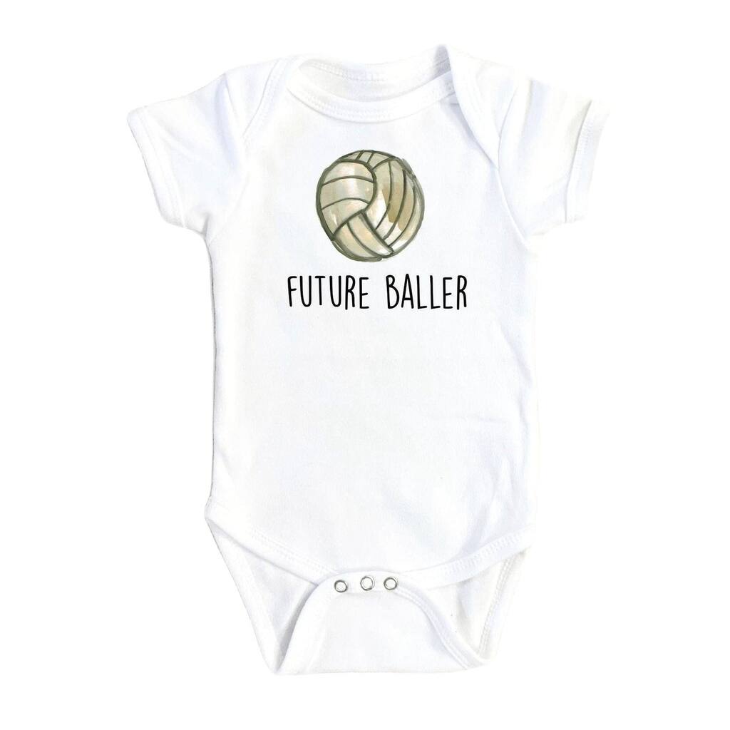 Volleyball - Baby Boy Girl Clothes Infant Bodysuit Funny Cute Newborn 1B