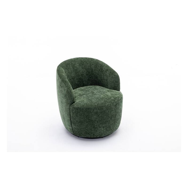 Fabric Swivel Accent Barrel Chair