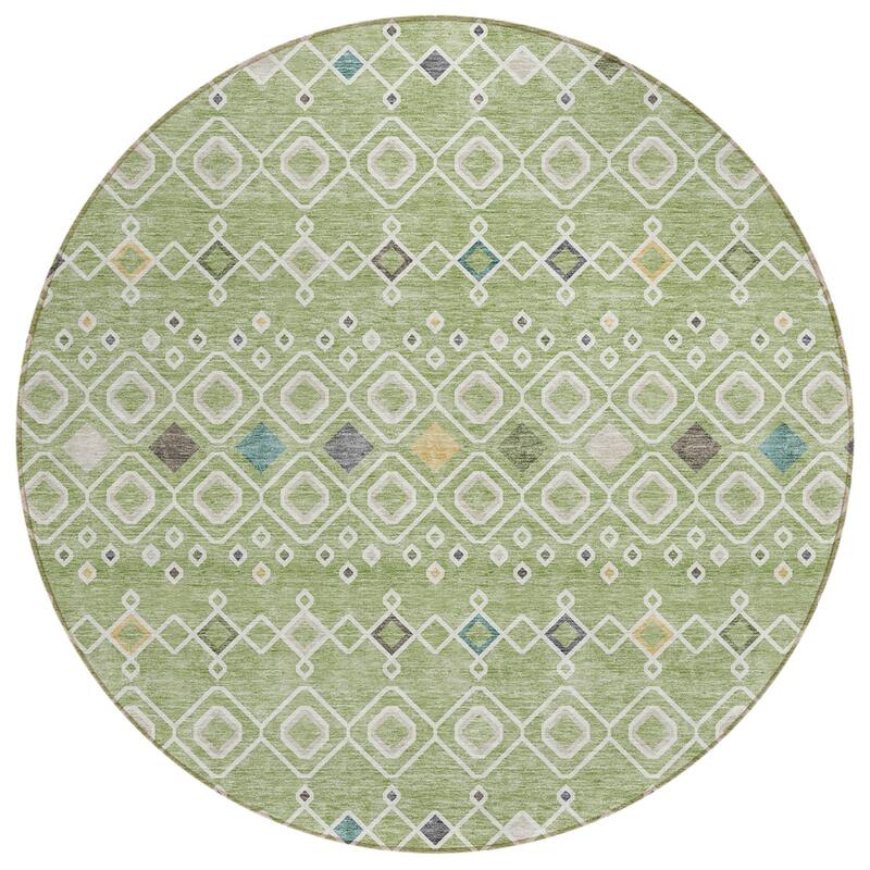 HomeRoots Geometric Modern Rectangle Outdoor Rug