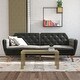preview thumbnail 8 of 47, The Novogratz Tallulah Velvet Fold-down Memory Foam Futon
