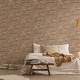 preview thumbnail 2 of 8, Galerie Wallcoverings Bricks and More Collection Chic Stonewall Effect Matte Finish Vinyl on Non-woven Wallpaper Roll
