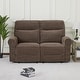 preview thumbnail 53 of 118, MCombo 64.6" Wall Hugger Power Loveseat Fabric Recliner Sofa with USB Ports