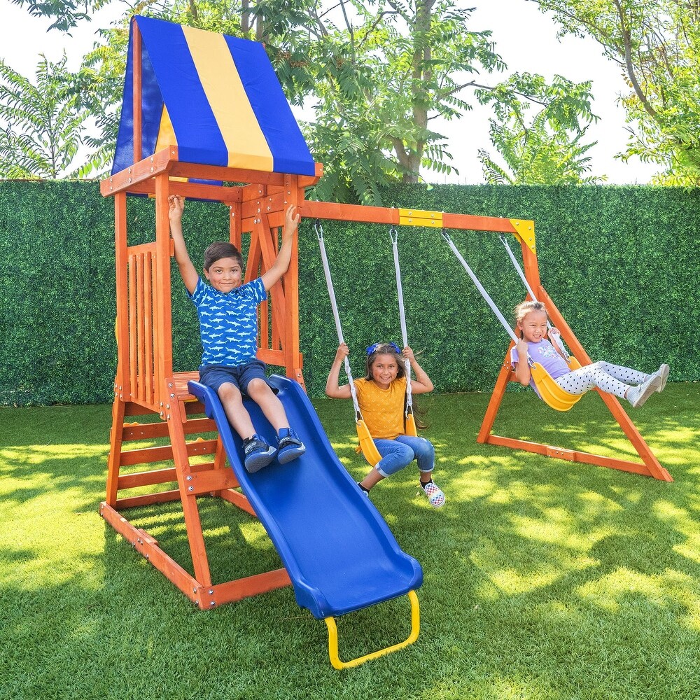 Buy Wood Swing Sets Online at Overstock | Our Best Outdoor ...