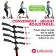 preview thumbnail 2 of 8, Lascoota Kick Scooter for Adults & Teens. Lightweight Foldable Adult Scooter (Teen, Red)