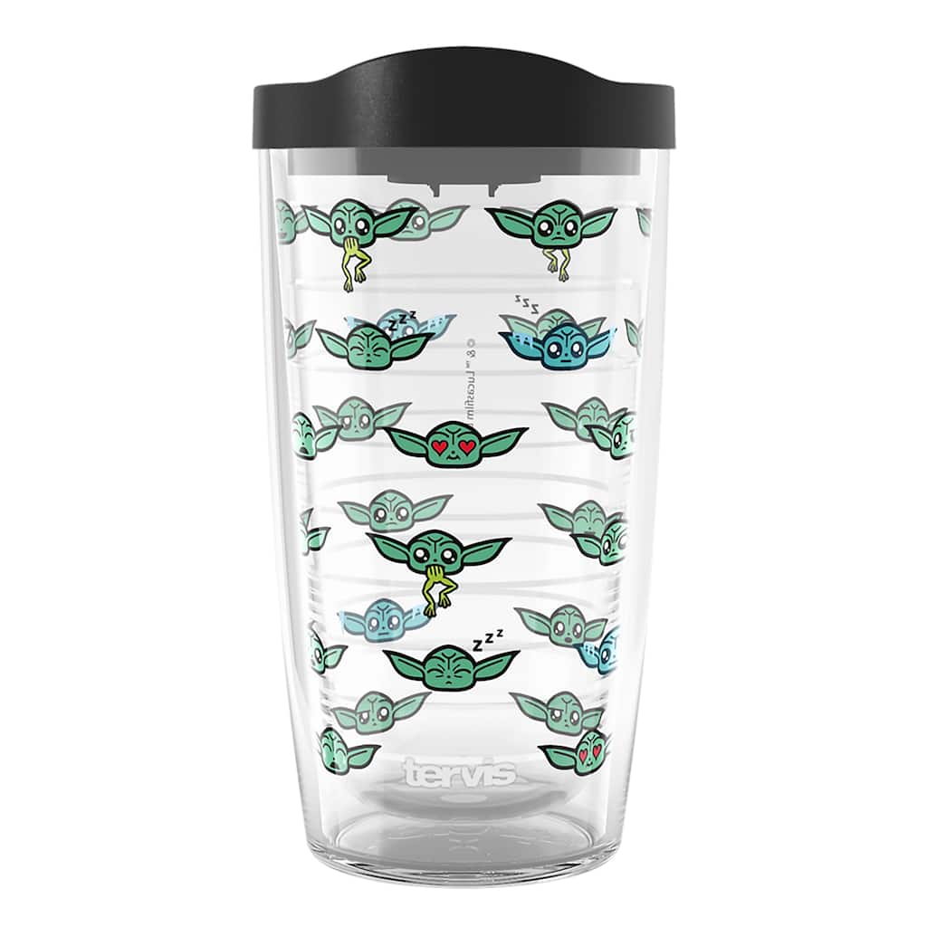 Tervis Star Wars Mandolorian GroguMojis Made in USA Double Walled Insulated Travel Tumbler, Classic